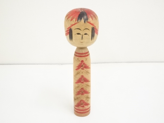 TRADITIONAL JAPANESE CRAFT / KOKESHI DOLL (24.6 cm)/ ARTISAN WORK
